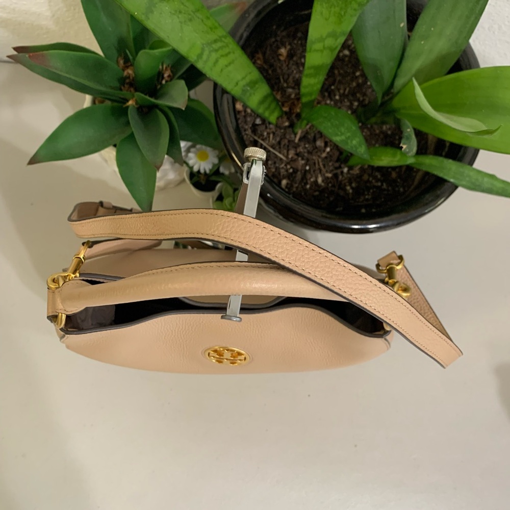 ππ Tory Burch Hobo Crossbody Or Shoulder Pink leather Bag - Picture 9 of 10